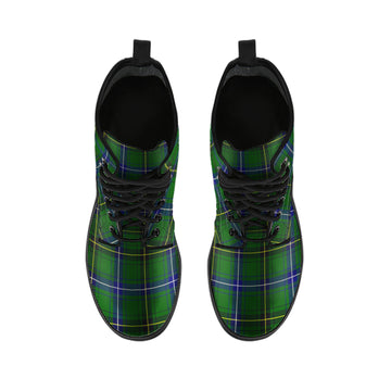 Henderson Tartan Leather Boots