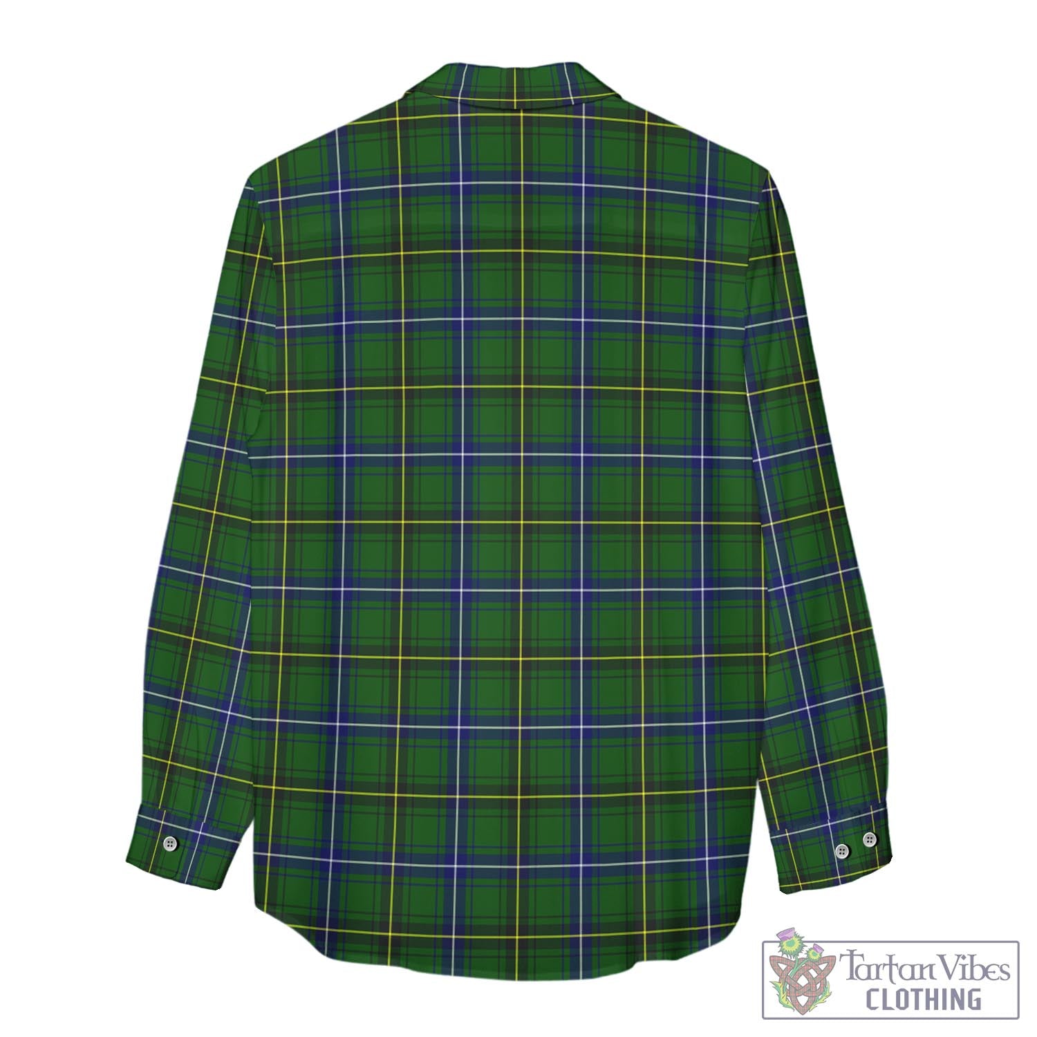 Tartan Vibes Clothing Henderson Modern Tartan Womens Casual Shirt with Family Crest