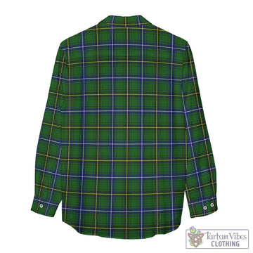 Henderson Tartan Women's Casual Shirt with Family Crest