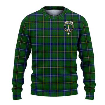 Henderson Tartan Ugly Sweater with Family Crest