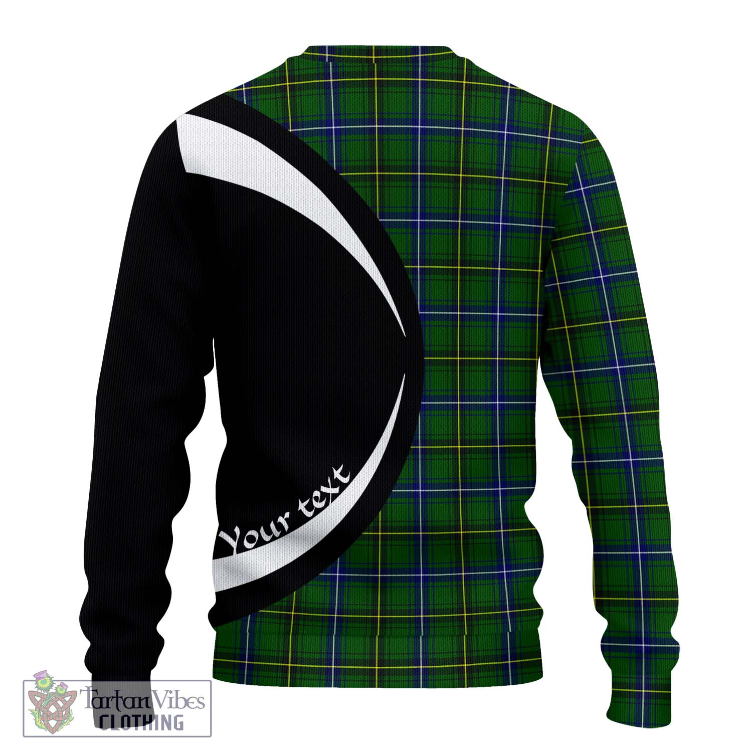 Henderson Tartan Ugly Sweater with Family Crest Circle Style - Tartan Vibes Clothing