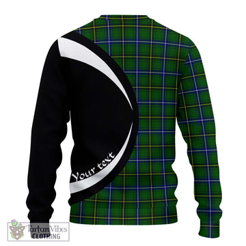 Henderson Tartan Ugly Sweater with Family Crest Circle Style