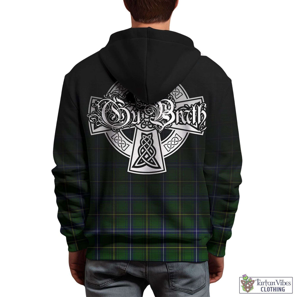 Tartan Vibes Clothing Henderson Modern Tartan Hoodie Featuring Alba Gu Brath Family Crest Celtic Inspired