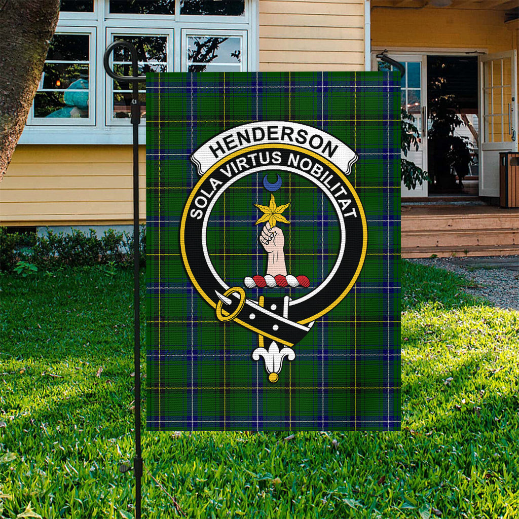 Henderson Tartan Flag with Family Crest - Tartan Vibes Clothing