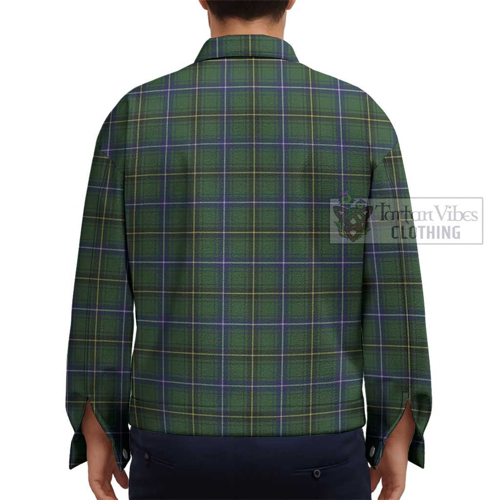 Henderson Tartan Unisex Lapel Cotton Jacket - Tartan Vibes Clothing