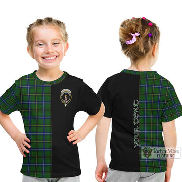 Henderson Tartan Kid T-Shirt with Family Crest and Half Of Me Style