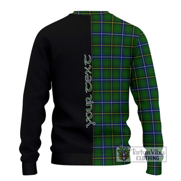 Henderson Tartan Ugly Sweater with Family Crest and Half Of Me Style