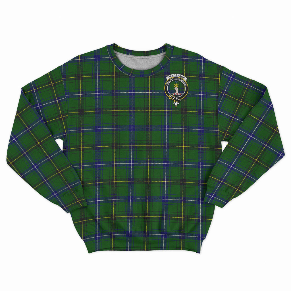 Henderson Tartan Sweatshirt with Family Crest - Tartan Vibes Clothing