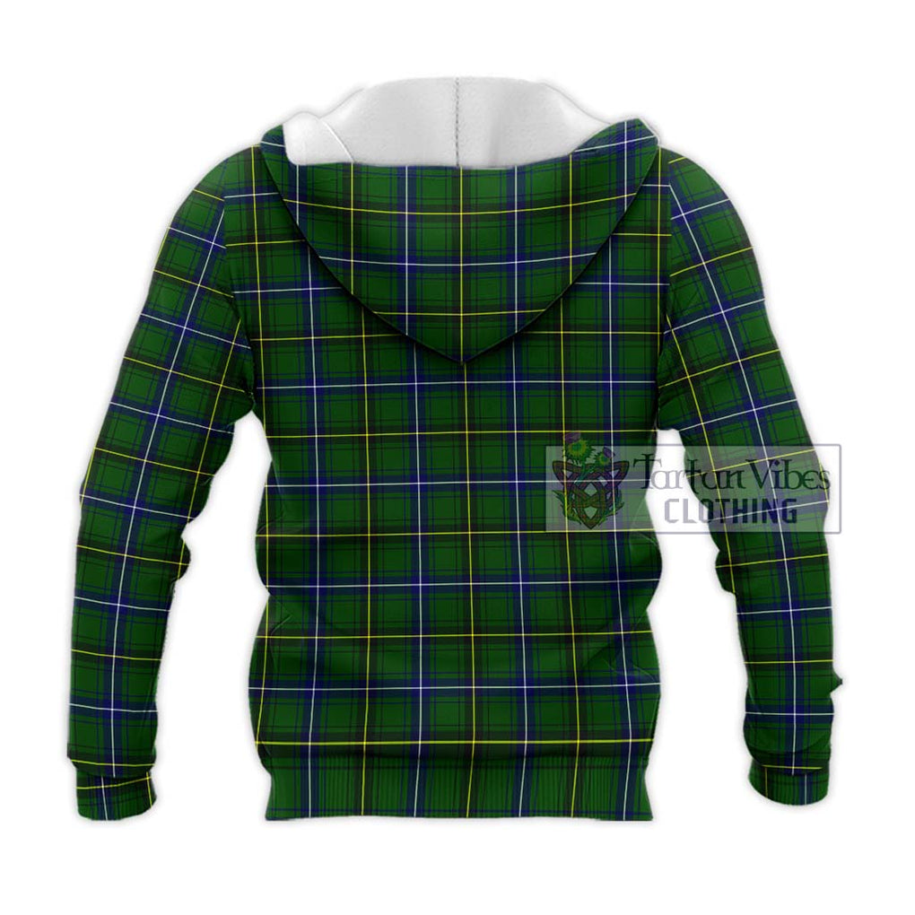 Henderson Tartan Knitted Hoodie with Family Crest DNA In Me Style - Tartanvibesclothing Shop