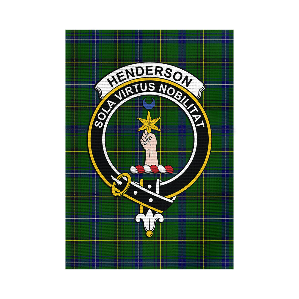 Henderson Tartan Flag with Family Crest - Tartan Vibes Clothing