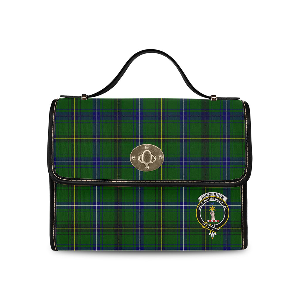 henderson-modern-tartan-leather-strap-waterproof-canvas-bag-with-family-crest