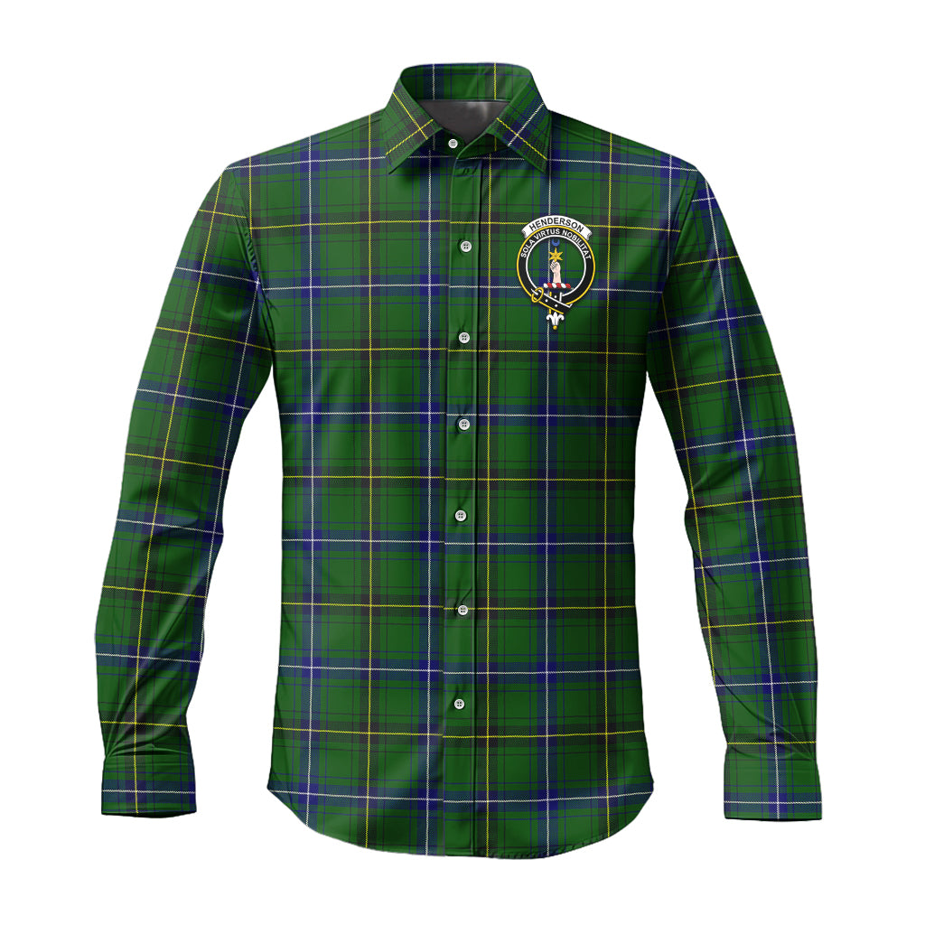 henderson-modern-tartan-long-sleeve-button-up-shirt-with-family-crest