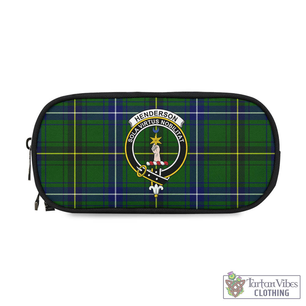 Tartan Vibes Clothing Henderson Modern Tartan Pen and Pencil Case with Family Crest