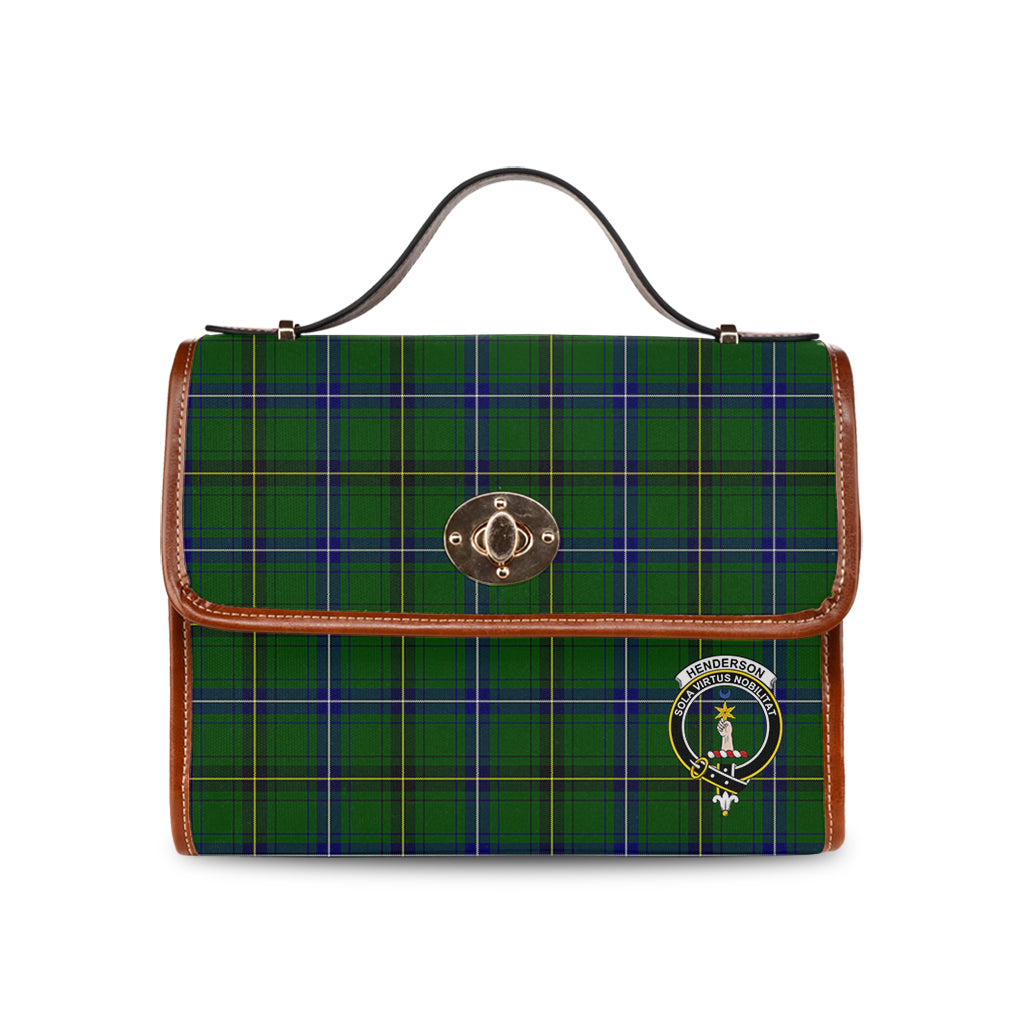 henderson-modern-tartan-leather-strap-waterproof-canvas-bag-with-family-crest