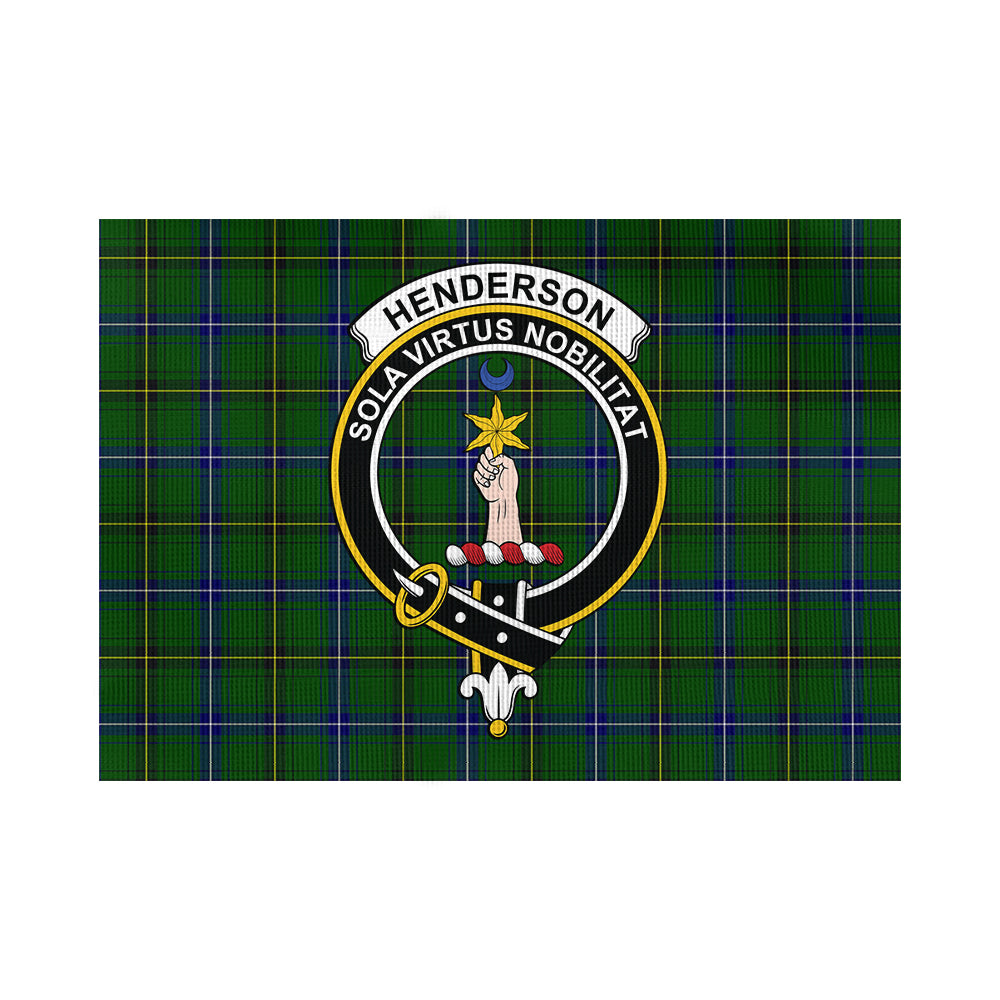 Henderson Tartan Flag with Family Crest - Tartan Vibes Clothing