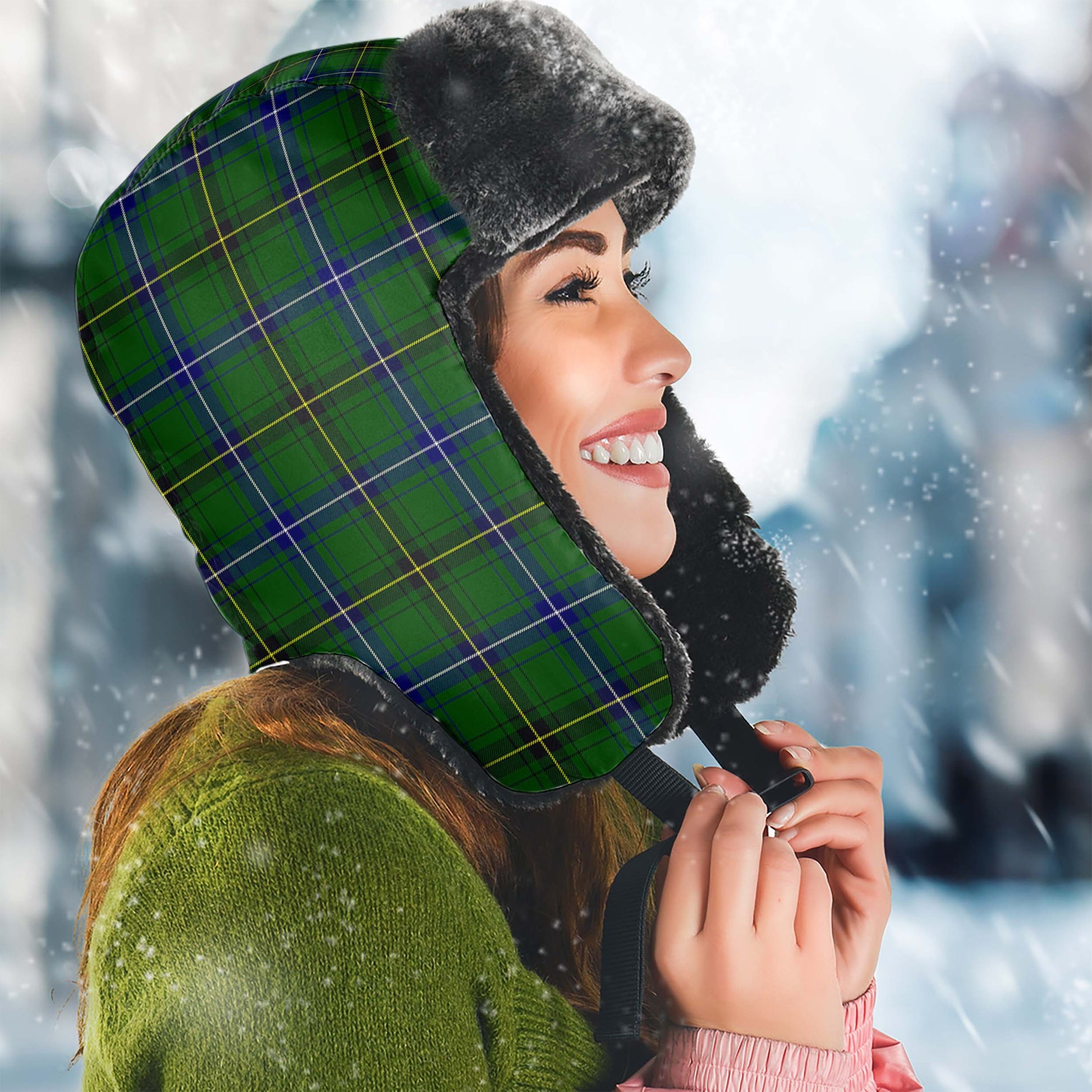 Henderson Modern Tartan Winter Trapper Hat - Tartanvibesclothing