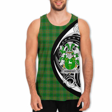 Hennessy Irish Clan Men's Tank Top Celtic Circle Style Men - Tartan Vibes Clothing