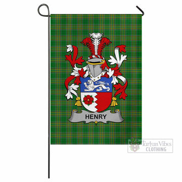 Henry Irish Clan Tartan Flag with Coat of Arms