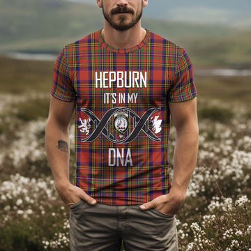 Hepburn Tartan T-Shirt with Family Crest DNA In Me Style