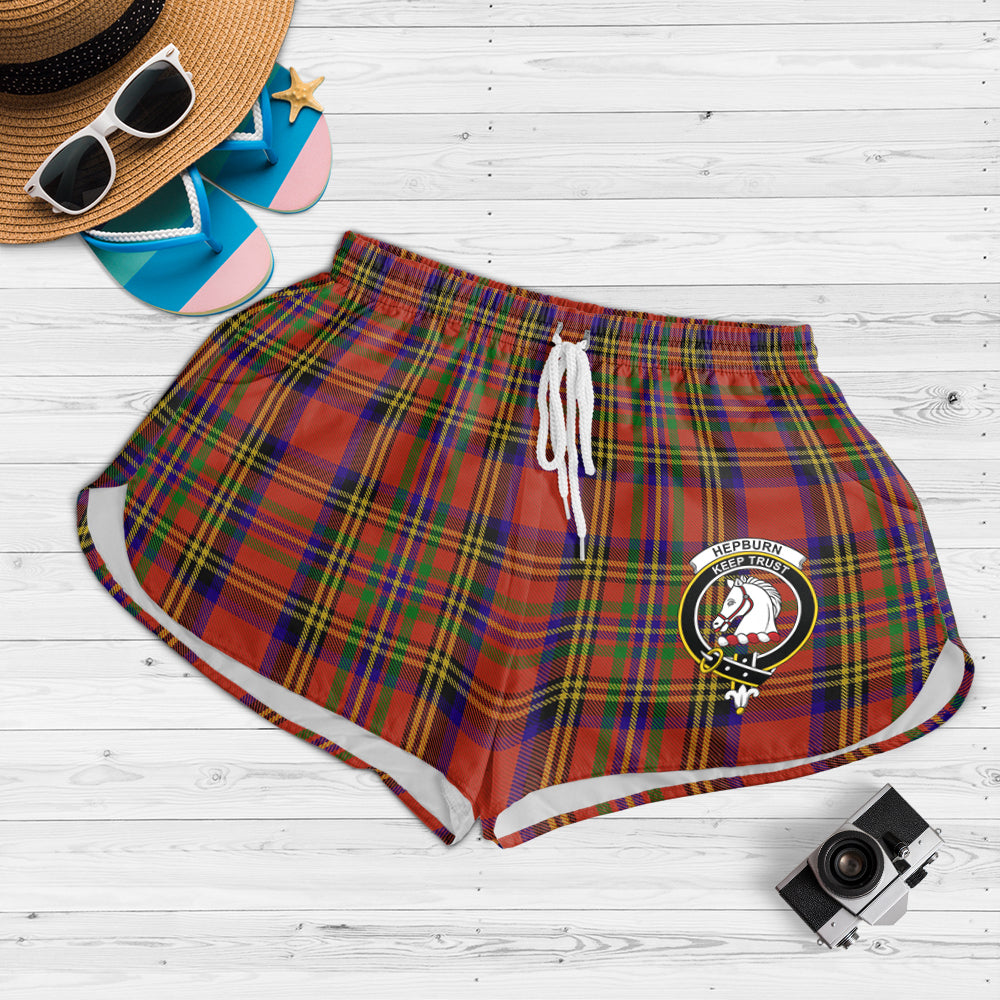 hepburn-tartan-womens-shorts-with-family-crest