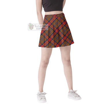 Hepburn Tartan Women's Plated Mini Skirt