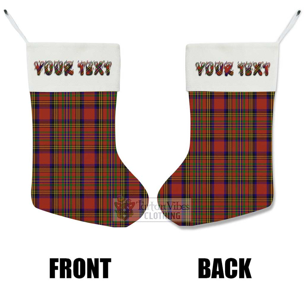 Tartan Vibes Clothing Hepburn Tartan Christmas Stocking with Personalized Text