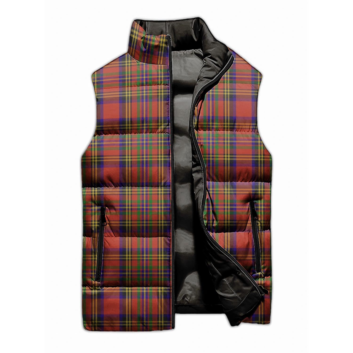 Hepburn Tartan Sleeveless Puffer Jacket - Tartanvibesclothing