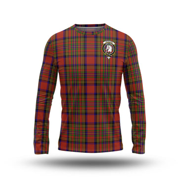 Hepburn Tartan Long Sleeve T-Shirt with Family Crest