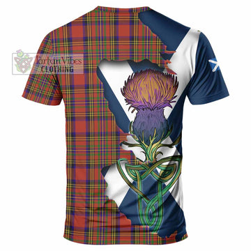 Hepburn Tartan Family Crest T-Shirt Scottish Thistle Celtic Inspired - Tartan Vibes Clothing