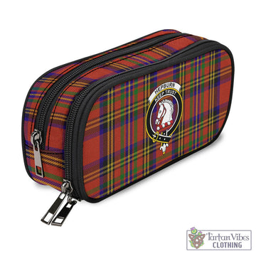 Hepburn Tartan Pen and Pencil Case with Family Crest