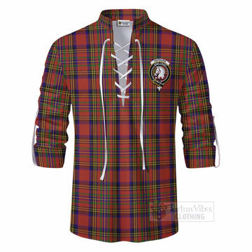 Hepburn Tartan Ghillie Kilt Shirt with Family Crest DNA In Me Style