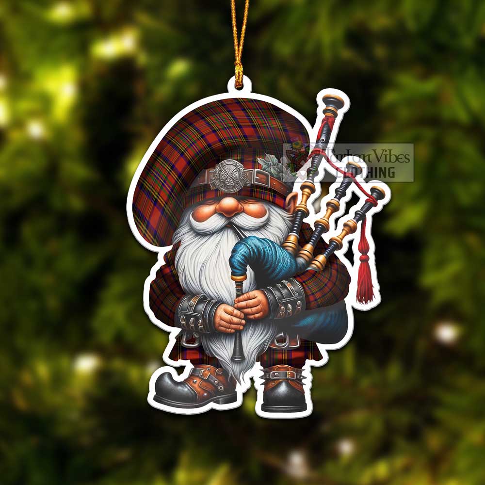 Tartan Vibes Clothing Hepburn Tartan Badpiper Gnome Christmas Ornament