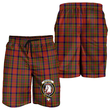 Hepburn Tartan Mens Shorts with Family Crest