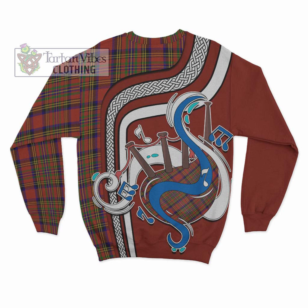 Tartan Vibes Clothing Hepburn Tartan Sweatshirt with Epic Bagpipe Style