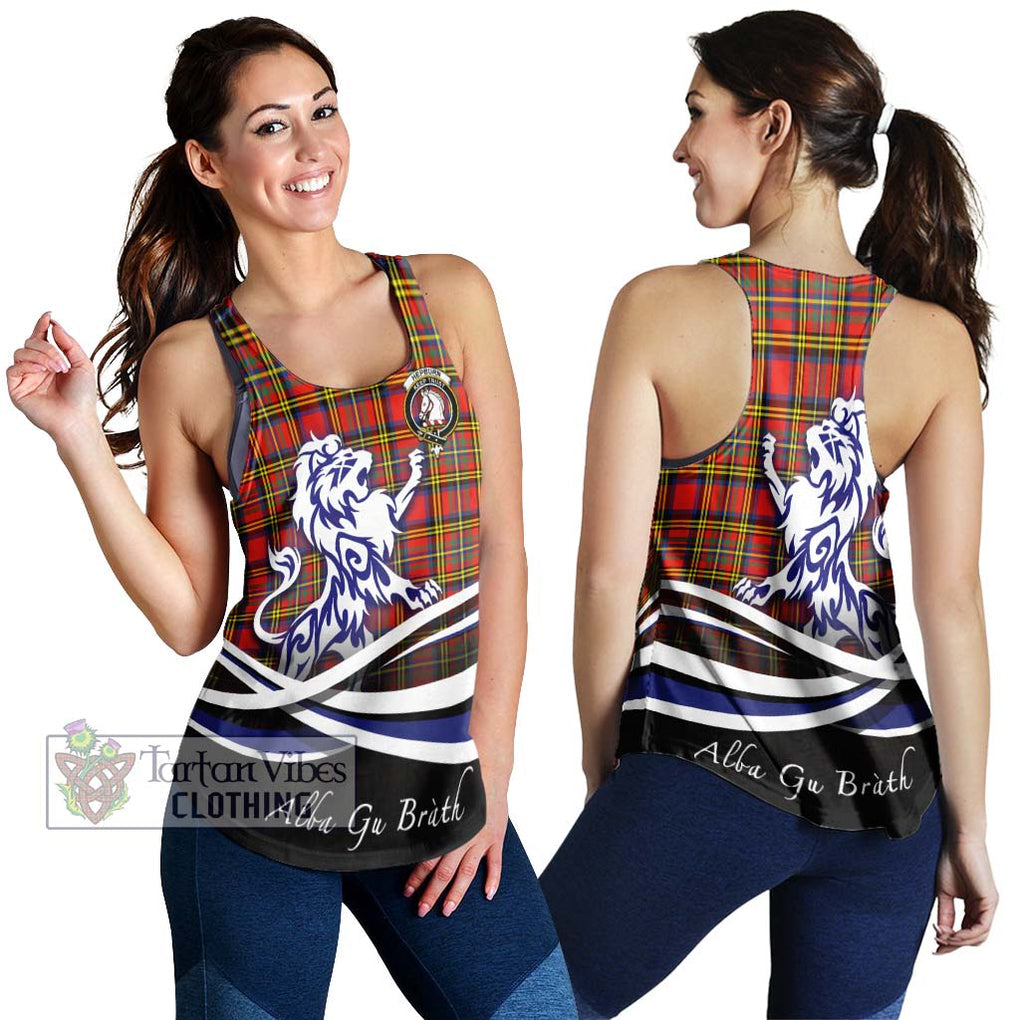 Hepburn Ancient Tartan Women's Racerback Tanks with Alba Gu Brath Regal Lion Emblem 4XL - Tartanvibesclothing Shop