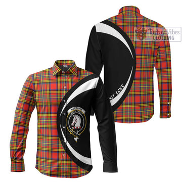 Hepburn Ancient Tartan Long Sleeve Button Up with Family Crest Circle Style