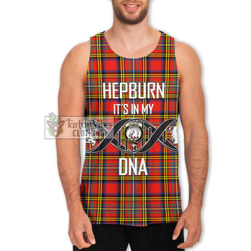 Hepburn Ancient Tartan Men's Tank Top with Family Crest DNA In Me Style