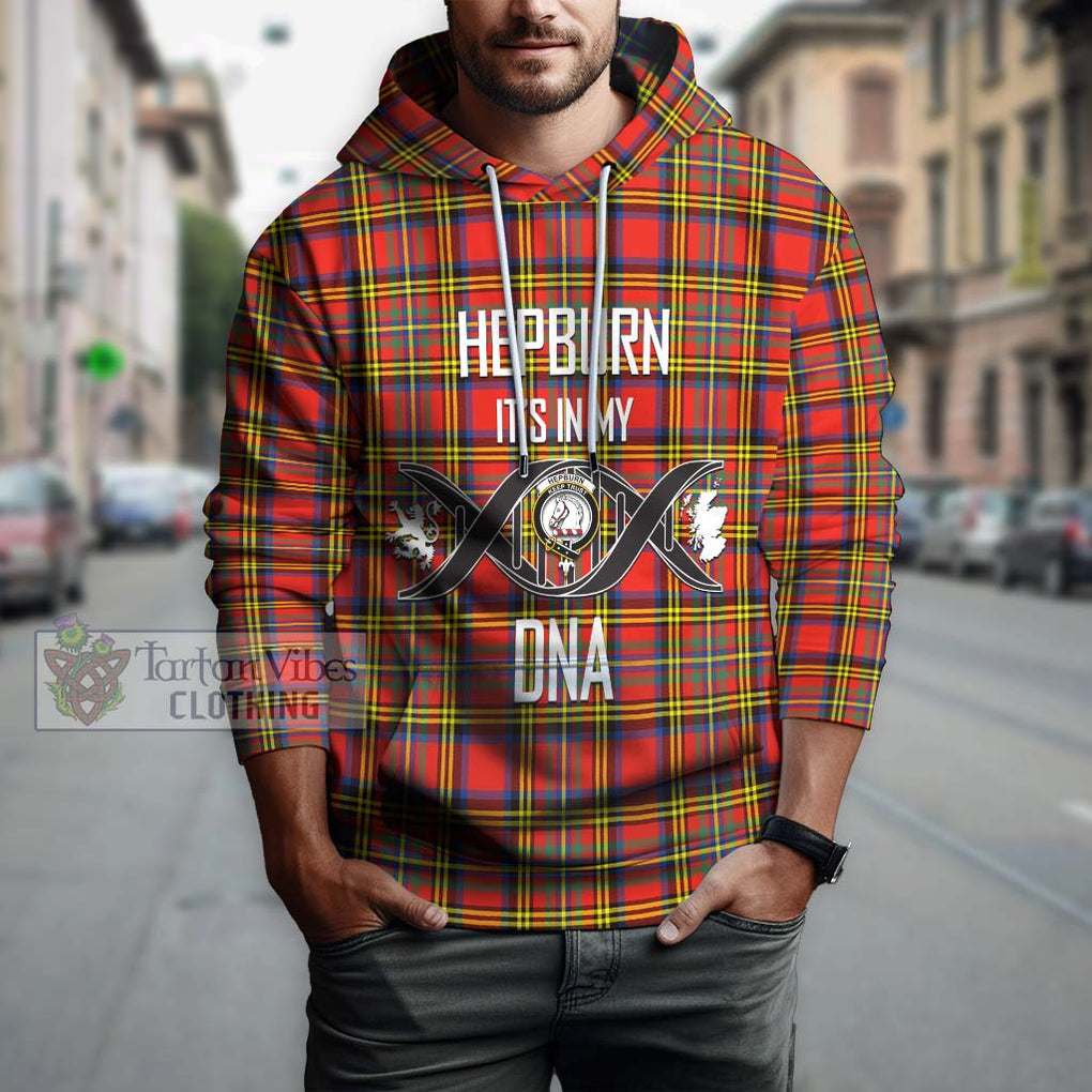 Hepburn Ancient Tartan Hoodie with Family Crest DNA In Me Style Pullover Hoodie - Tartanvibesclothing Shop