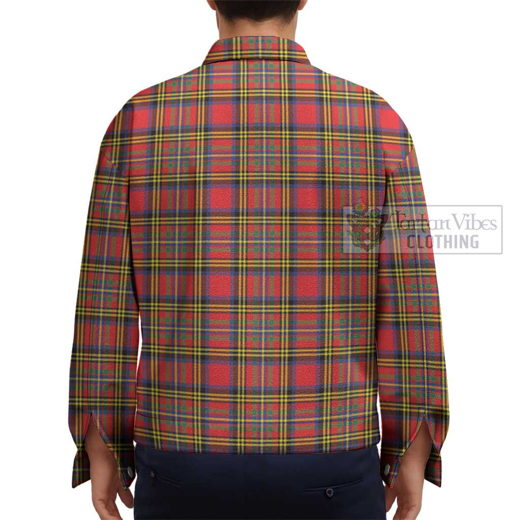 Hepburn Ancient Tartan Unisex Lapel Cotton Jacket - Tartan Vibes Clothing