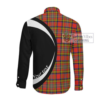 Hepburn Ancient Tartan Long Sleeve Button Up with Family Crest Circle Style