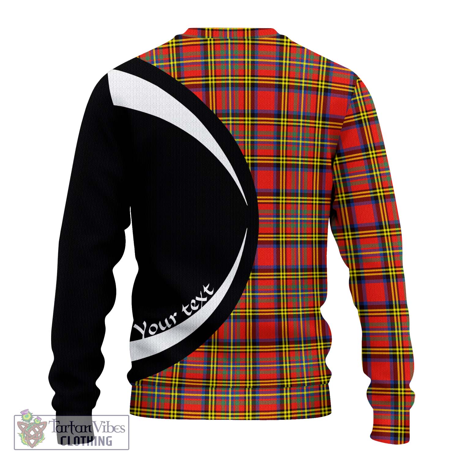 Hepburn Ancient Tartan Ugly Sweater with Family Crest Circle Style - Tartan Vibes Clothing