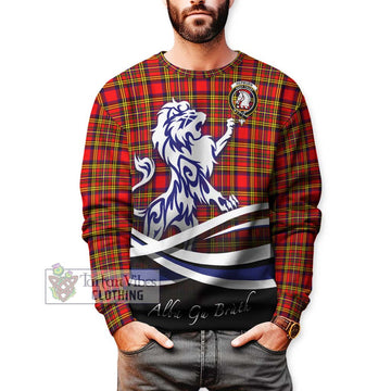 Hepburn Modern Tartan Sweatshirt with Alba Gu Brath Regal Lion Emblem