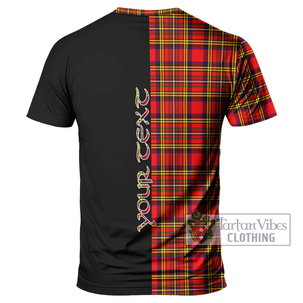 Hepburn Modern Tartan T-Shirt with Family Crest and Half Of Me Style - Tartanvibesclothing Shop