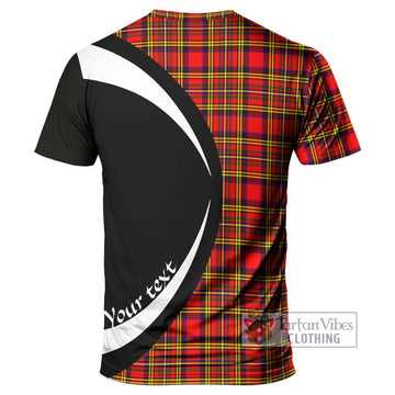 Hepburn Modern Tartan T-Shirt with Family Crest Circle Style