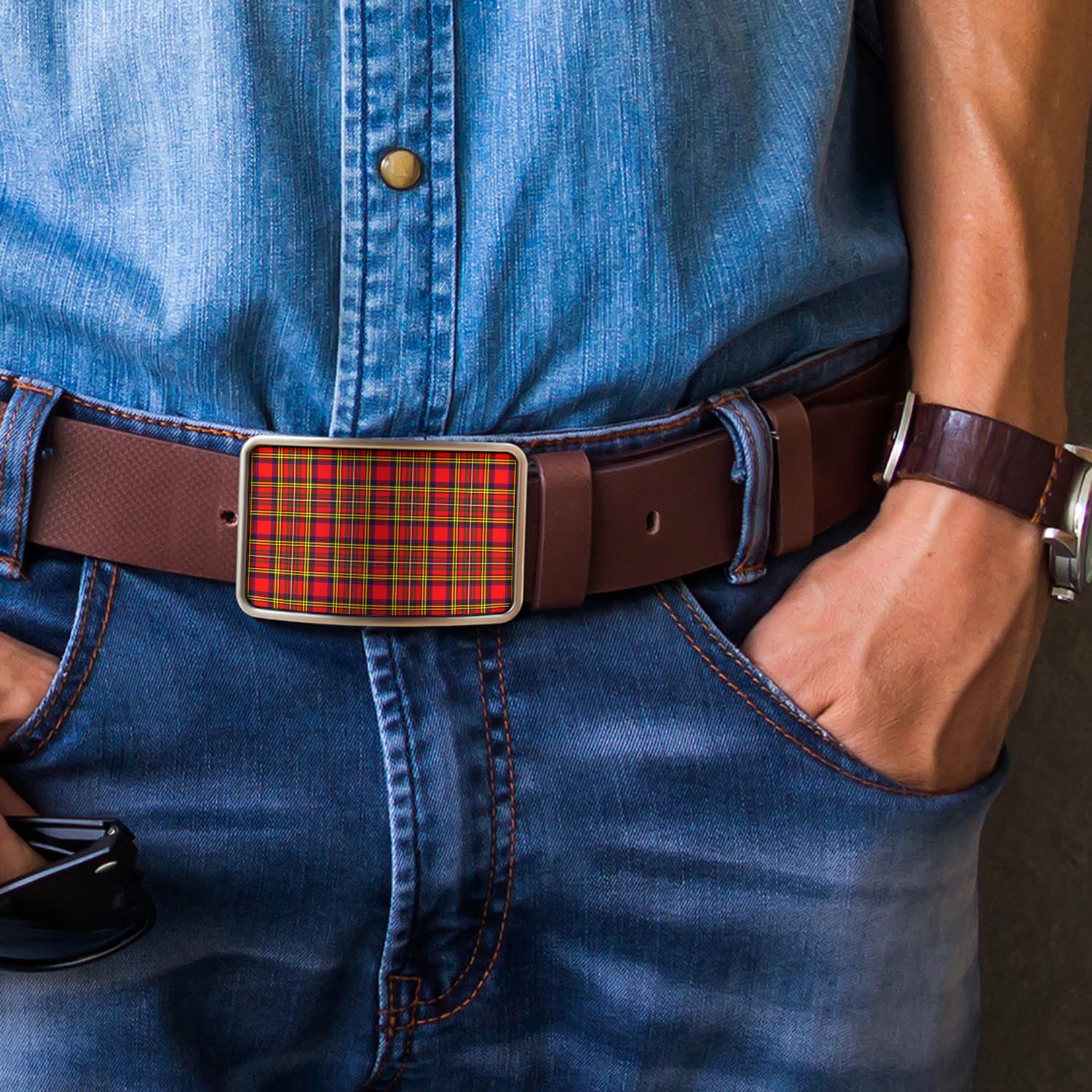 Tartan Vibes Clothing Hepburn Modern Tartan Belt Buckles