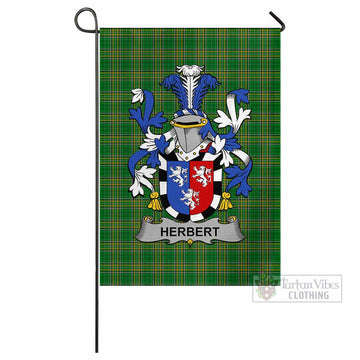 Herbert Irish Clan Tartan Flag with Coat of Arms