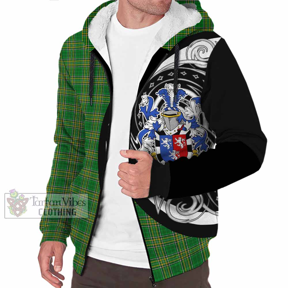 Herbert Irish Clan Sherpa Hoodie Celtic Circle Style - Tartan Vibes Clothing