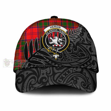 Heron Crest Tartan Classic Cap with New Zealand Silver Fern Half Style