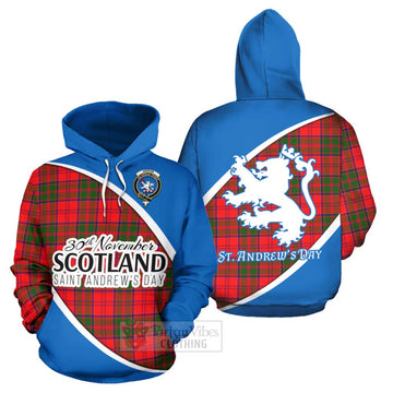 Heron Family Crest Tartan Hoodie Celebrate Saint Andrew's Day in Style