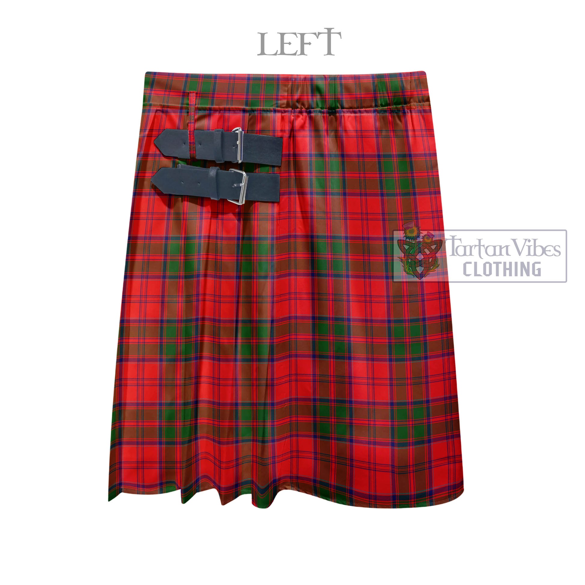 Tartan Vibes Clothing Heron Tartan Men's Pleated Skirt - Fashion Casual Retro Scottish Style